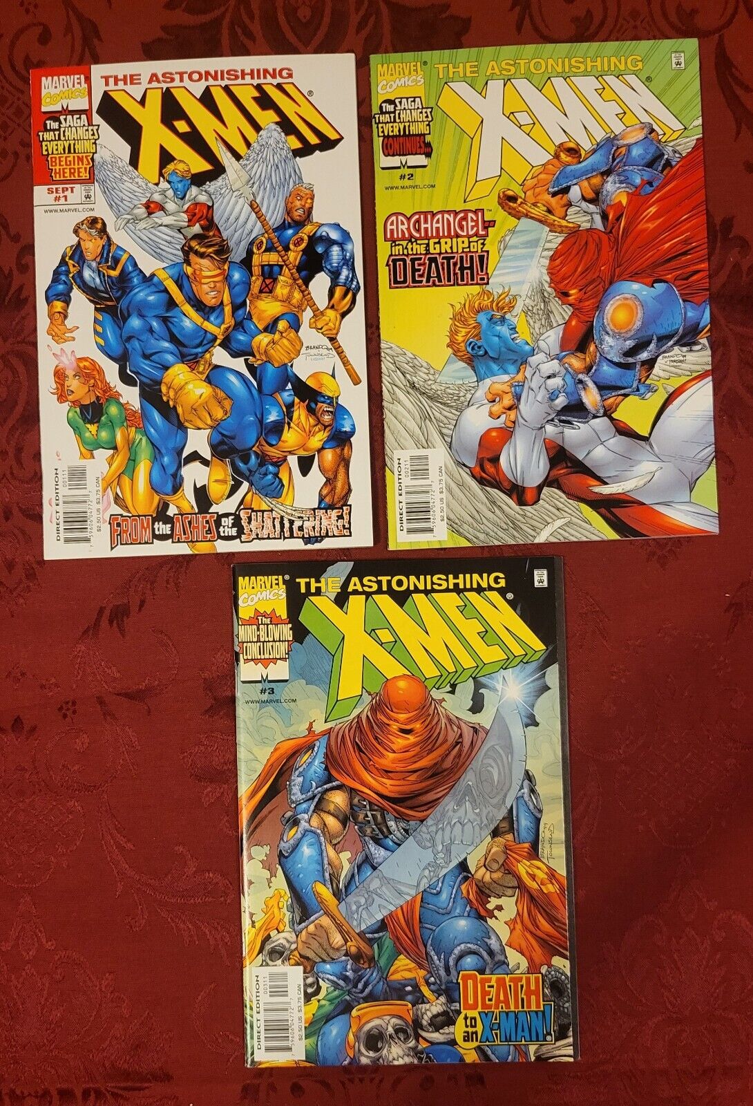Astonishing X-Men 1-3 Complete Series Wolverine As Horseman Of Death 1999 Marvel