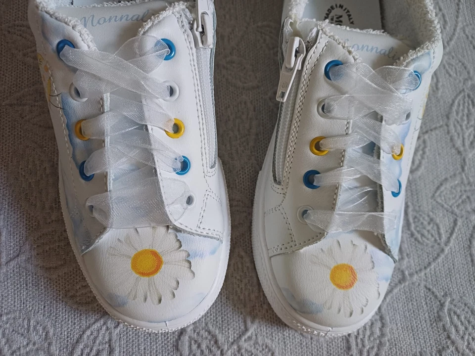 SNEAKERS MONNALISA BIMBA COL.PANNA N.32 PELLE - Immagine 2 di 4