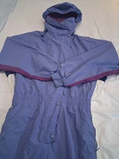 Vtg Cervas Helly Hansen Hooded Ski Snow Jumpsuit Women's Size 12 Rare See Pics