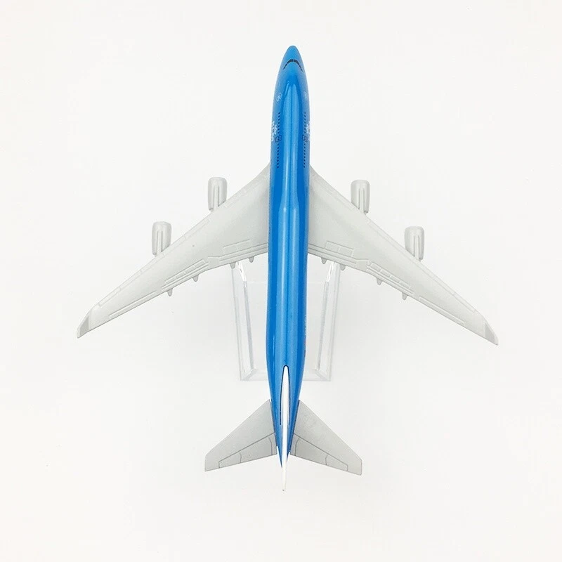 Modellino Aereo Diecast 1:400 Boeing 747 KLM Royal Dutch Airlines 16cm Collezion - Immagine 4 di 4