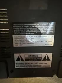 Sega Saturn Model 2 MK-80000A Console - New Battery/ Controller/ Cables - Lot 2