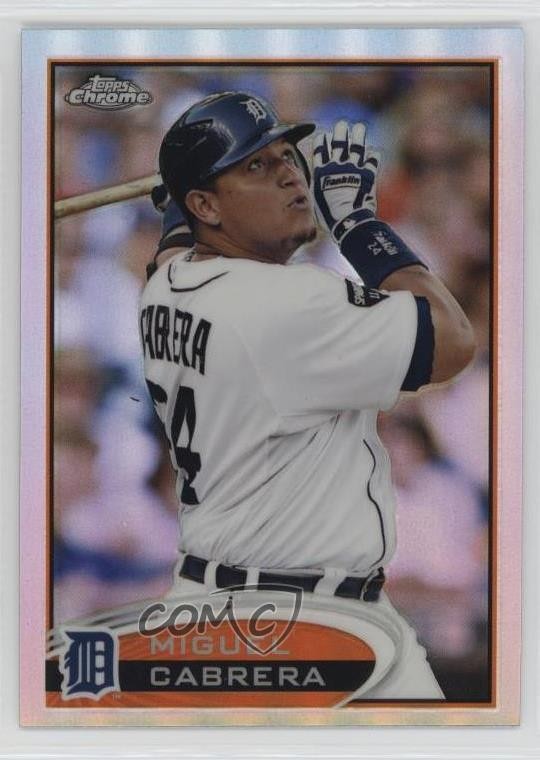 2012 Topps Chrome Refractor Miguel Cabrera #130 3v8