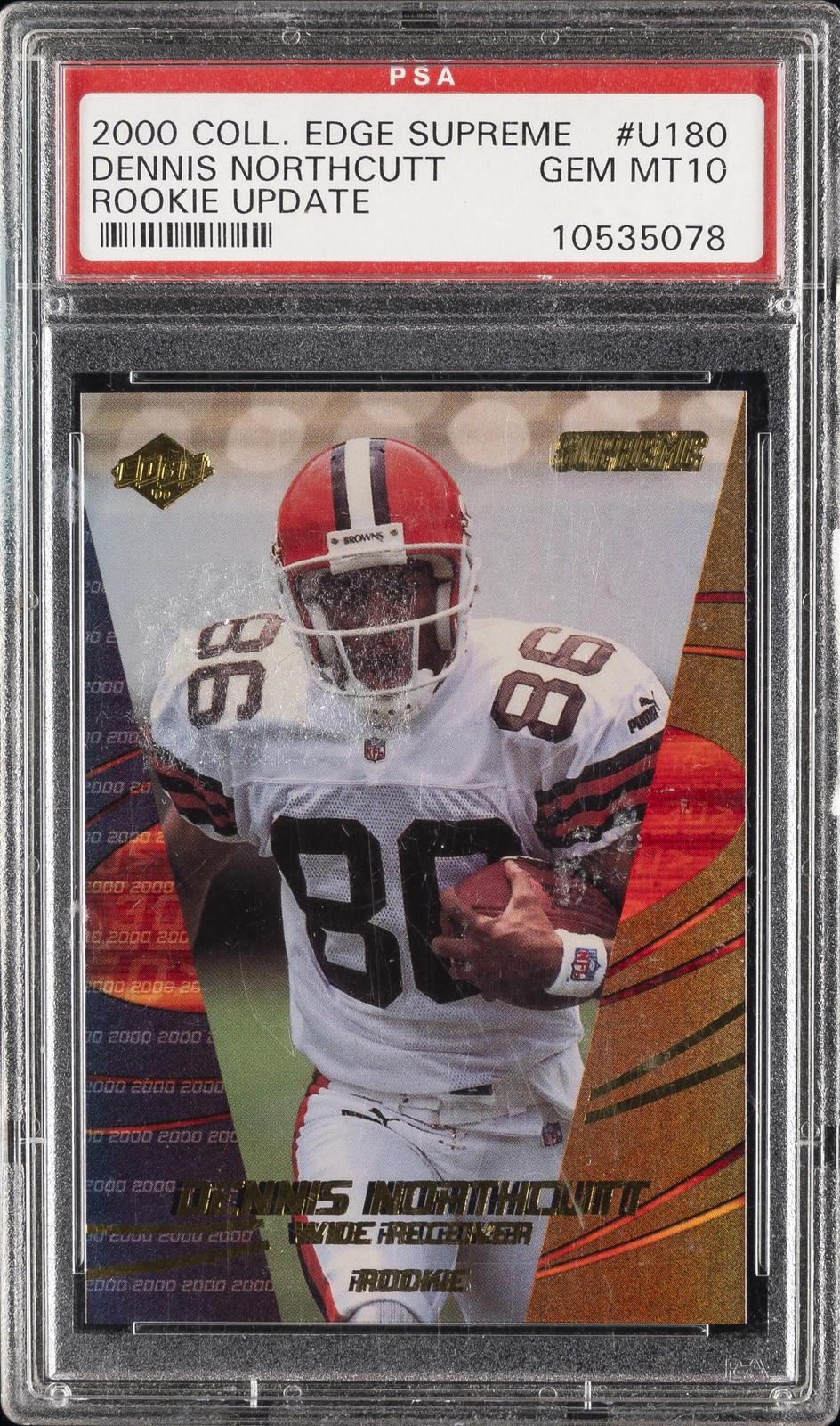 Dennis Northcutt Collector's Edge Supreme #U180 Rookie Update