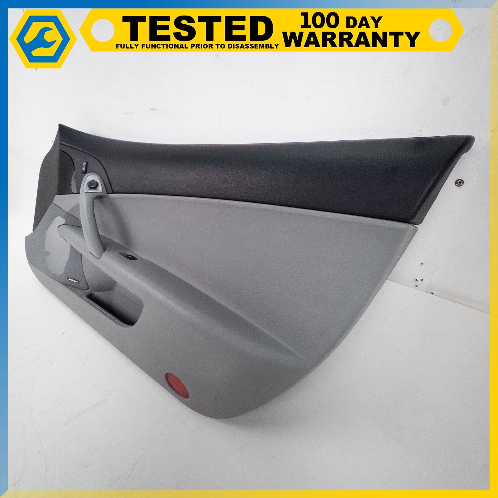 05-13 CHEVROLET CORVETTE C6 FRONT RIGHT SIDE INTERIOR DOOR PANEL GRAY OEM