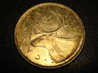 1964 80% Silver Canadian Quarter BU #2
