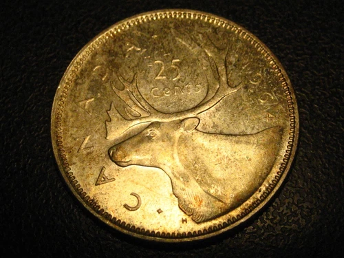 1964 80% Silver Canadian Quarter BU #2