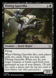 Flitting Guerrilla 105 Foil March of the Machine Common