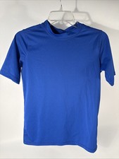 The Childrens Place Boys Rashguard Rash Guard Swim Top XXL 16 Blue Short Sleeve