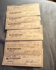 Jerry Garcia Band Checks Signed By Jerry Garcia