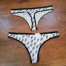 2 Auden Womens Medium 8-10 Cotton Thong Underwear Target M Almond 9GZKZ