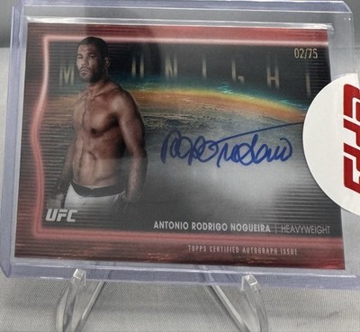 2025 Topps Midnight UFC Antonio Rodrigo Nogueira Horizon Autograph 02/75