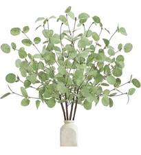 4 Piece Artificial Eucalyptus Stems Leaves Home Decor
