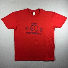 GILDAN Mens T-shirt XL Red Soccer Fanwear Real Salt Lake RSL Family Graphic Tee