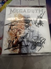New Megadeth CD & Signed by all members inser...