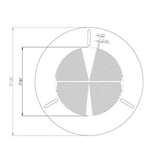  TP202  Aluminum Alloy   90-120mm High-Precision Bahtinov Mask