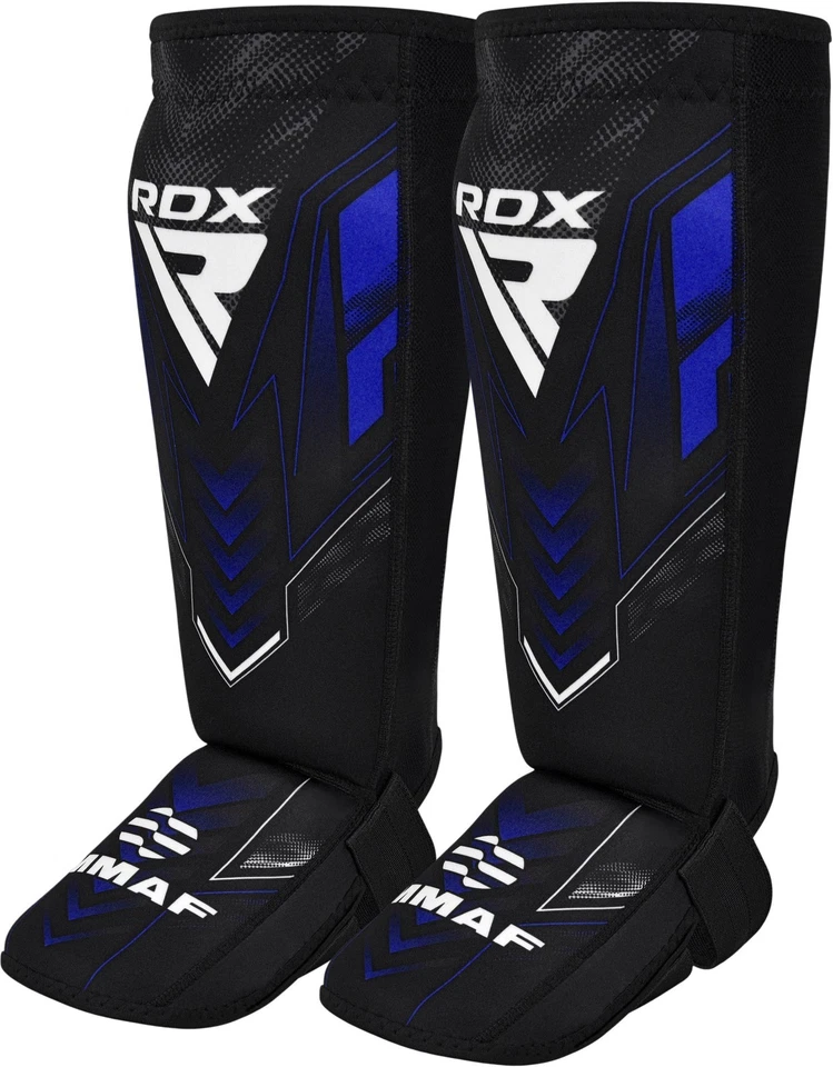Espinilleras RDX IMMAF - Almohadillas de neopreno para MMA, Muay Thai, Sparring, entrenamiento Foto 2 de 2