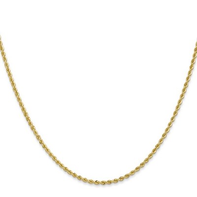 14 Karat Gelbgold Seil Kette Halskette, 2 mm