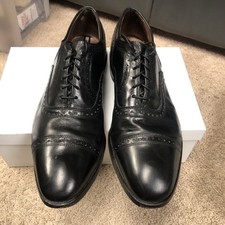 Allen Edmonds Byron Men Size 11 C Black Leath...