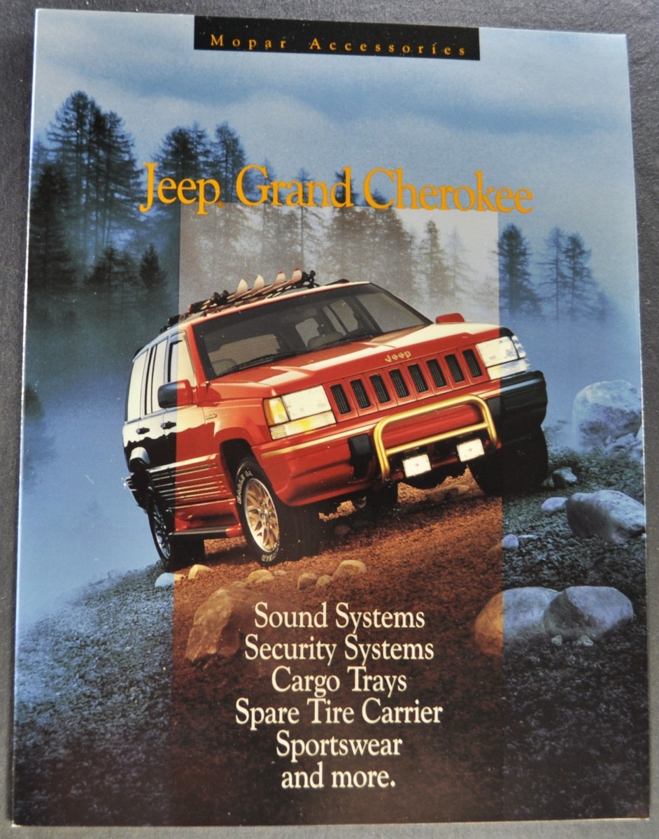 1994-1995 Jeep Grand Cherokee Accessories Brochure Folder