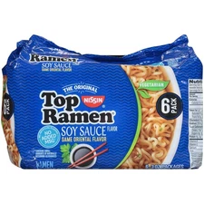 Nissin Top Ramen Dry Soup Oriental 6pk, 18 Ounce 