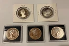 Lot of (5) Canada Silver Commemorative Dollars, 1981 1984 1988 1989 - 50% Silver