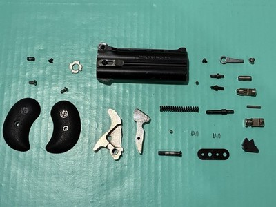 USED FACTORY COBRA CLB38 DERRINGER PARTS BLACK LONG BARREL HAMMER TRIGGER GRIPS