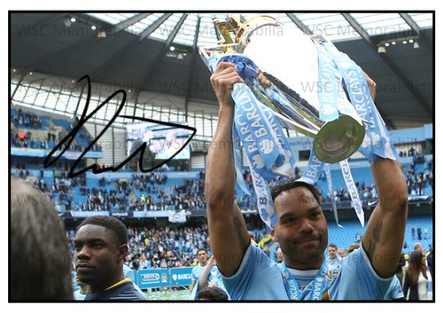12144. Joleon Lescott Signed Pictures (A4 Prints) Man City Everton Wolves etc.