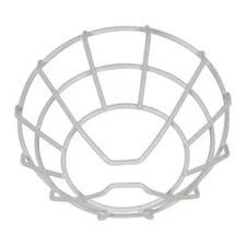 Wire Cage, Steel, Surface Mount, 8 1/4 in W x 8 1/4 in H x 3 1/2 in D, White