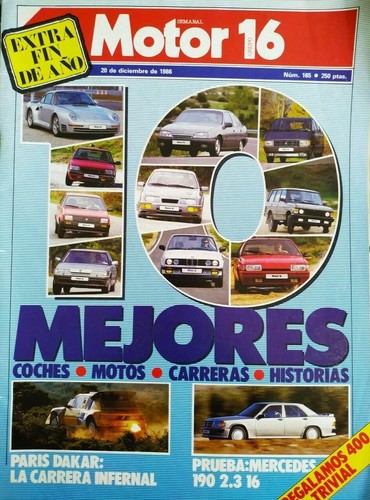 MOTOR 16 Nº 165 / MERCEDES 190 2.3 16-ALFA 90-505-MAZDA 626-OPEL MANTA 400