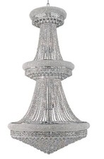 Primo Collection 32-Light 36x66 Crystal Chandelier in Polished Chrome