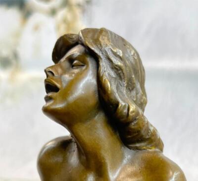 Hautfarben Marilyn Monroe Voll Exposed Messingskulptur Deko Figur Marmor Sockel