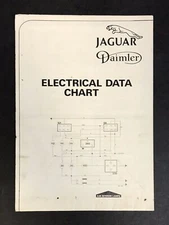 Jaguar Electrical Data Chart Jaguar Daimler Electrical Data Chart. #JDE-01