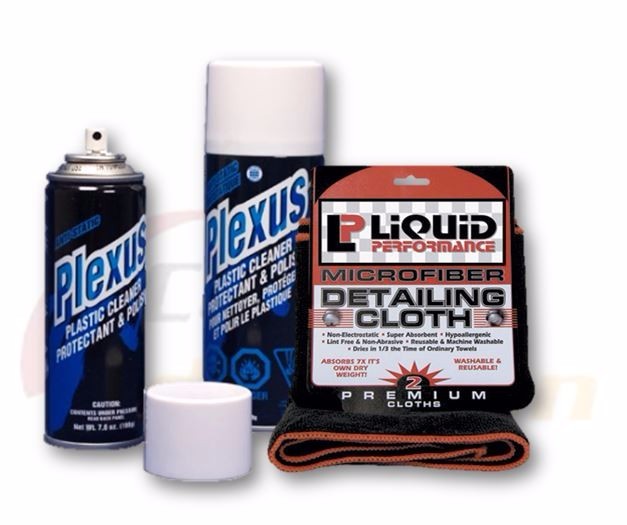 Plexus Motorcycle Plastics Cleaner Kit (2) 13 oz Cans Plexus 2