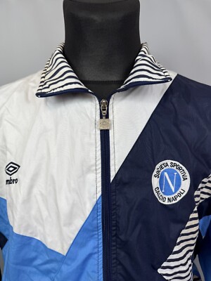 NAPOLI 1991 1993 JACKET TRACK VINTAGE FOOTBALL SOCCER UMBRO MENS