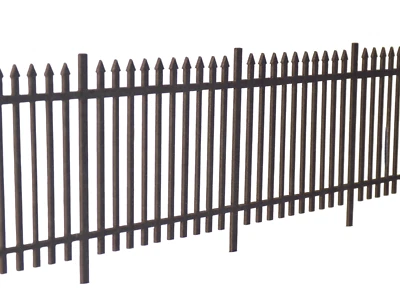COMMODORE STUDIO 6ft wrought iron fencing - (232 cm) O gauge 1:43 model railway security fence