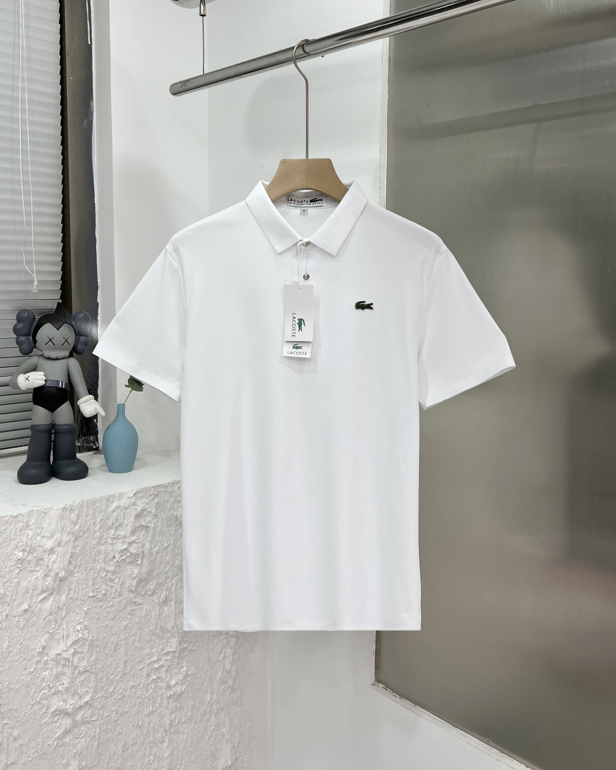 Mens Lacoste Polo Shirt Mesh Short Sleeve Regular Fit Button Tee MXXXL