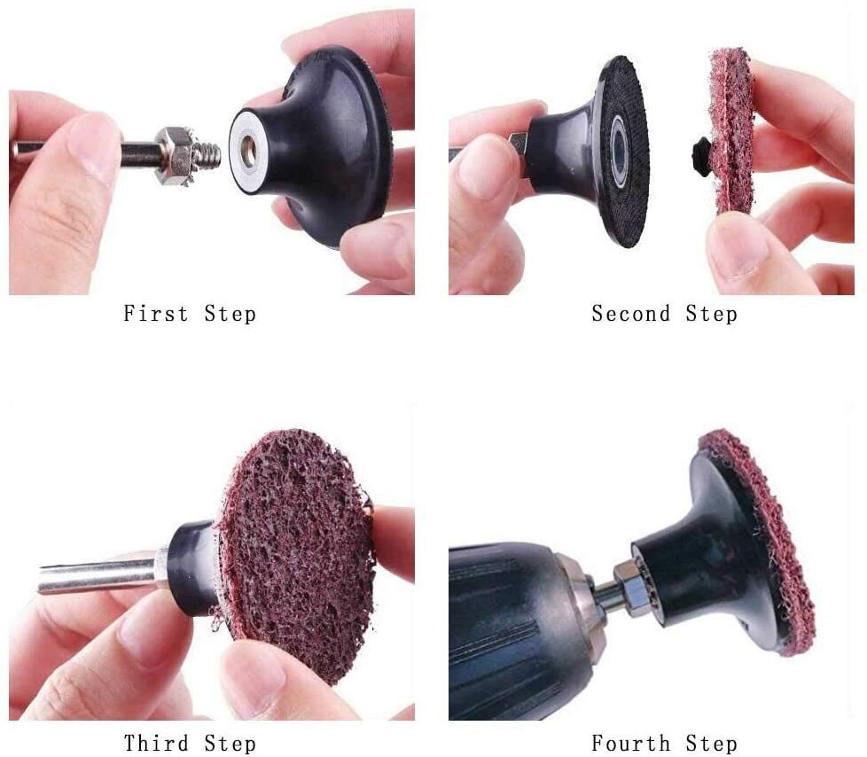 71 Pcs SATC 2" 50mm Type R Roll Lock Quick Change Discs Die Grinder