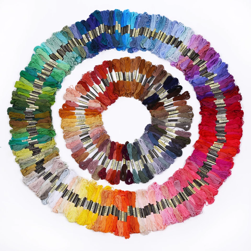 300 Colores Hágalo Usted Mismo Color Algodón Bordar Hilo/Hilo Punto de Cruz Hilo Hilo Hilo Foto 4 de 4