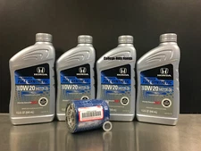 4QT Genuine Honda 0W-20 Full Synthetic Oil Change Kit w/A02 Filter and Washer