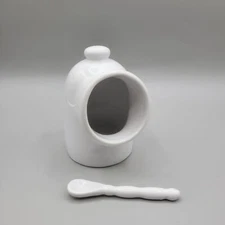 Norpro Salt Pig and Spoon Open Mouth Salt Cellar Kitchen Counter