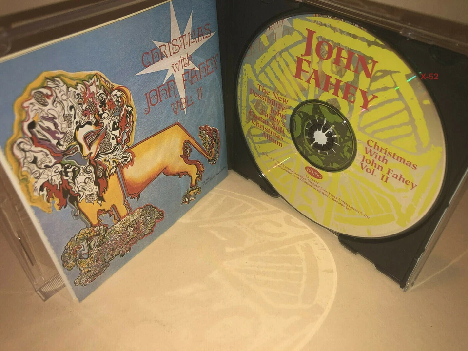 John Fahey double album CD New Possibility Guitar Soli Christmas AND Xmas with 2 Foto 2 de 4