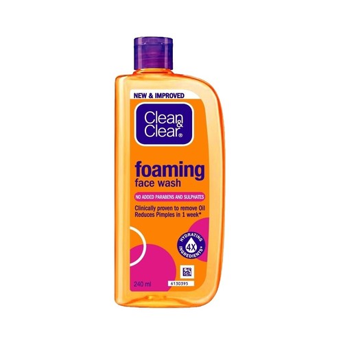 CLEAN & CLEAR 150 ML FAOMING FACE WASH FOR OILY SKIN, PIMPLE PRONE