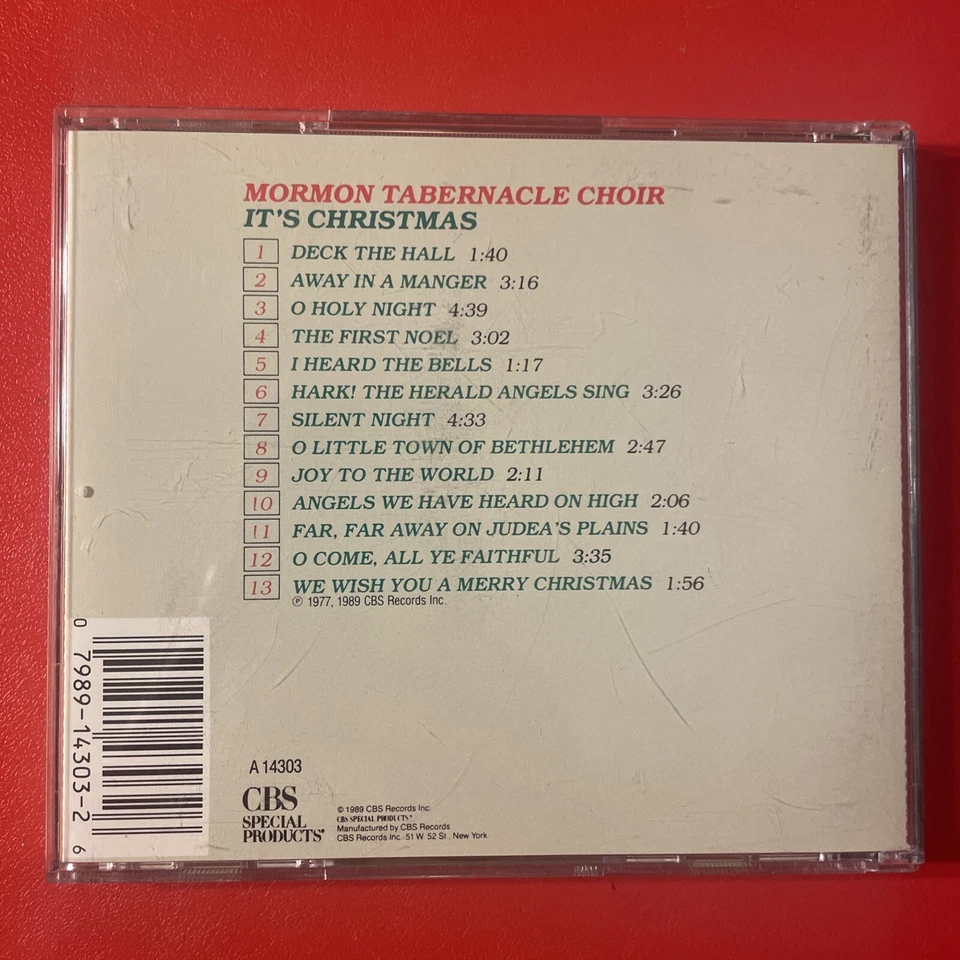 Mormon Tabernacle Choir / It’s Christmas CD Album CBS 1989 Foto 2 de 3