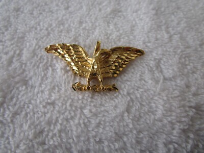 QUALITY+VINTAGE NEW~''YELLOW GOLD PLATED'' [ EAGLE DESIGN ] PENDENT~NICE!!