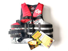 BODY GLOVE LIFE JACKET - Red  Gray Preserver Adult Size L/XL - New With Tags