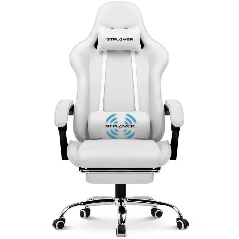 Gtracing white online gaming chair