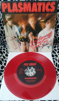 PLASMATICS 7'' BUTCHER BABY RED VINYL 1978 DEBUT VICE SQUAD RARE PUNK KBD METAL