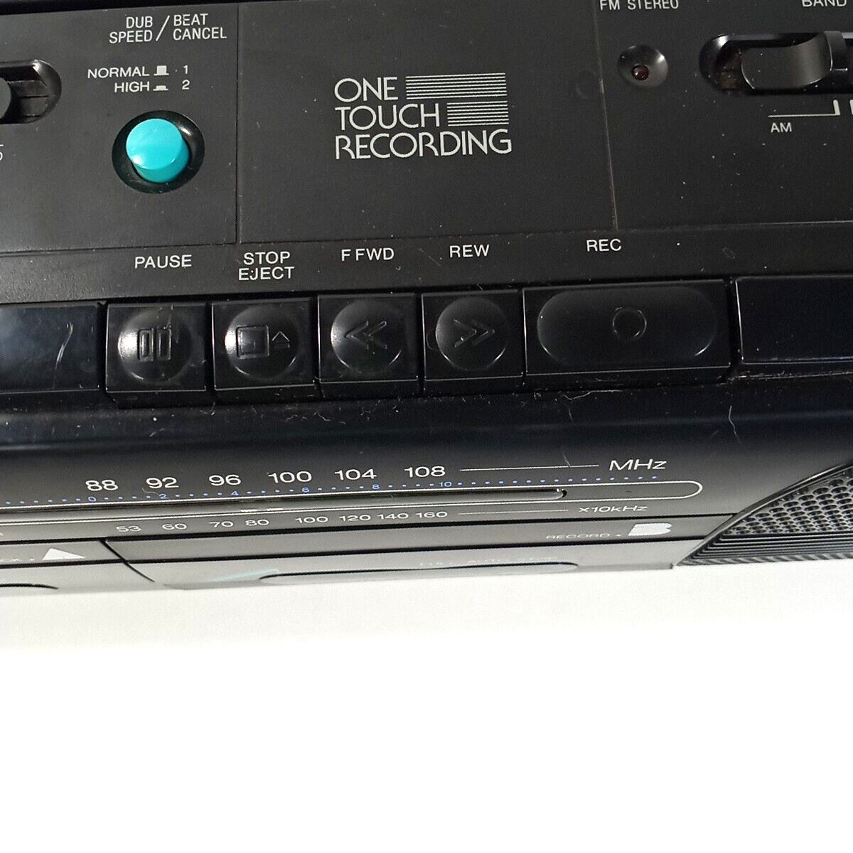 Vintage Sanyo MW 708 Boombox Stereo High Speed Dubbing Duel