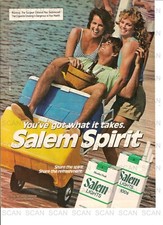 1984 Salem Light Cigarettes Vintage Magazine Ad  Salem Spirit Sexy Group