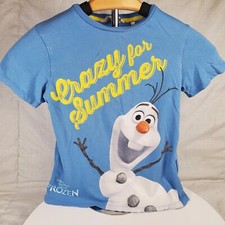 Disney Frozen Olaf T shirt Kids Size 6-8Y